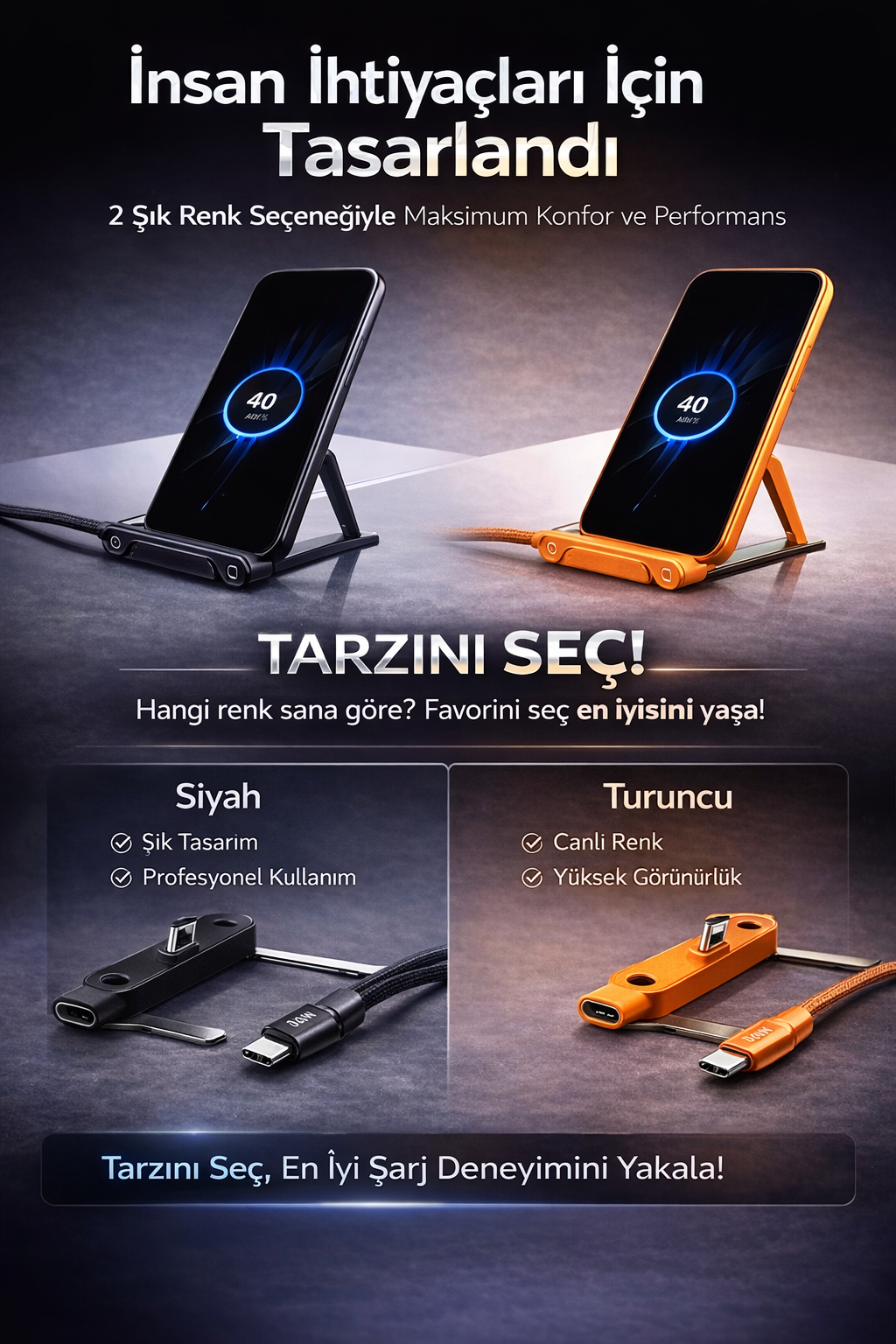 Hızlı Şarj Telefon Standı — 2